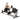 "Woman exercising with Stairmaster HIIT Rower in Black"