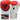 "RDX A2 BBBofC Approved Fight Boxing Gloves in white and red"