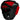 "RDX- T1 Head Guard with Removable Face Cage in red"